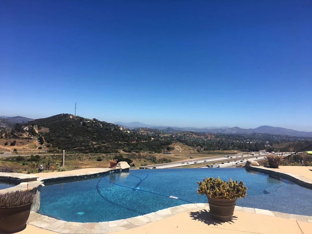 Residential swimming pool in North County San Diego